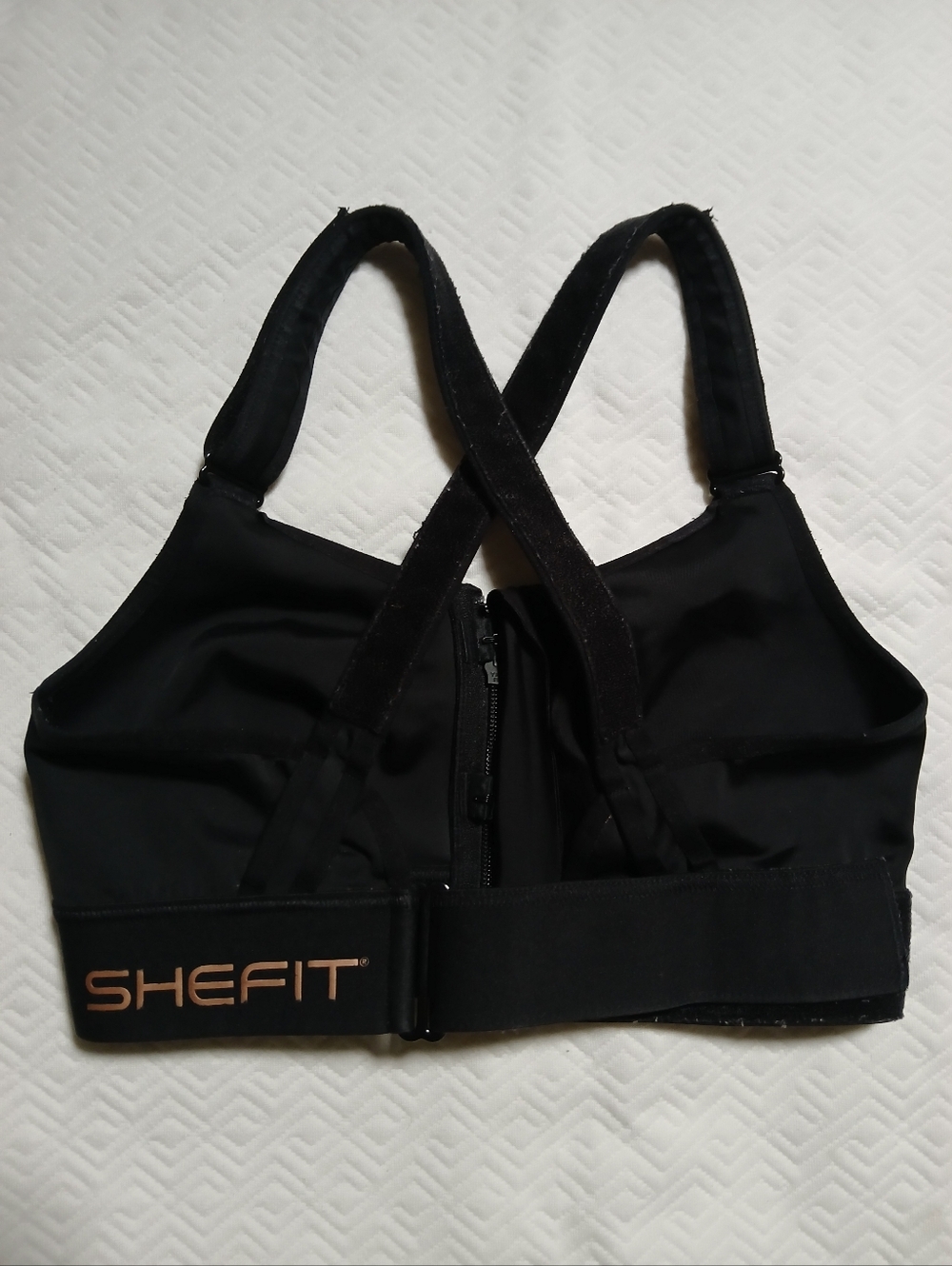 She Fit Womens High Impact Sports Bra Black